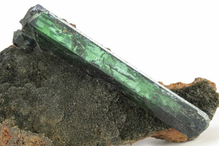 Gemmy, Emerald-Green Vivianite Crystals - Brazil #218183